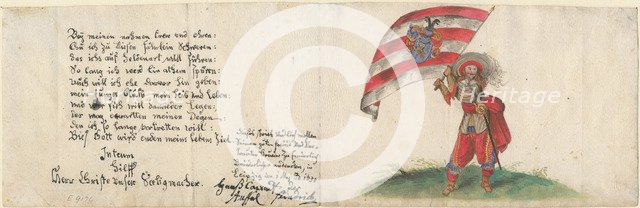 Swiss flag bearer. Artist: Anonymous 