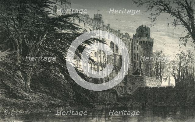 'Warwick Castle, from the West', c1870.