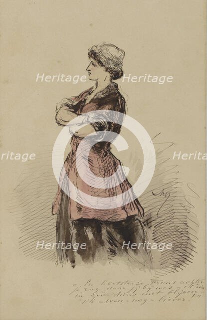 Maid, c.1854-c.1887. Creator: Alexander Ver Huell.