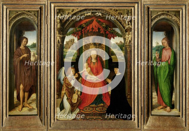 Small Triptych of St. John the Baptist, c. 1490. Artist: Memling, Hans (1433/40-1494)