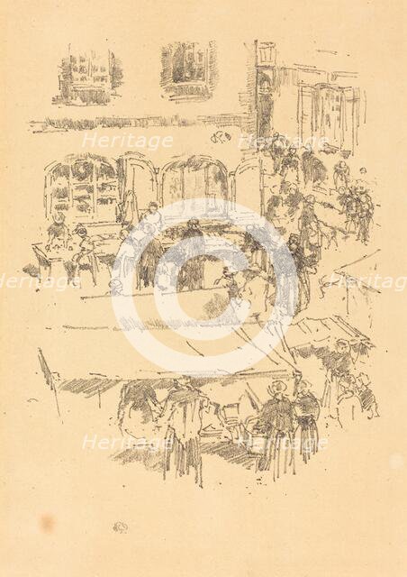 The Marketplace, Vitré, 1893. Creator: James Abbott McNeill Whistler.