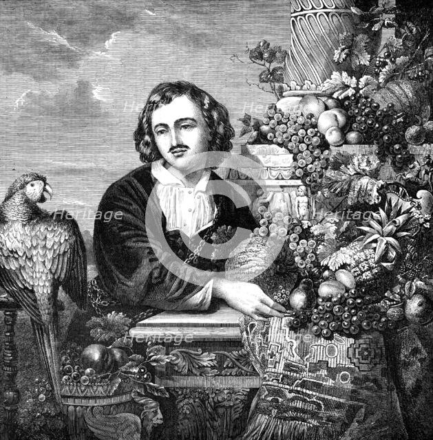 "Fruits" - painted by George Lance - from the Exhibition of the Royal Academy, 1854. Creator: Unknown.