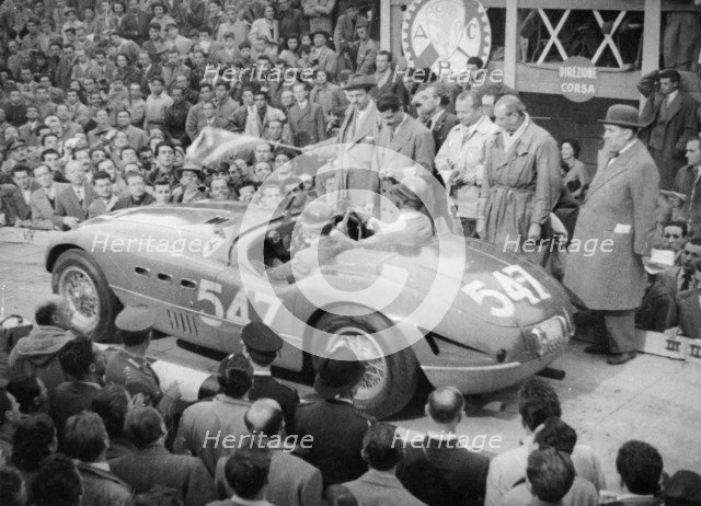 Ferrari of Giannino Marzotto, Mille Miglia, Italy, 1953. Artist: Unknown