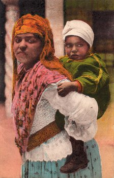 Mother and child, Tangier, 1932. Creator: Unknown.