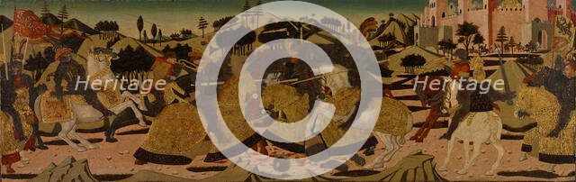 Battle Scene, 1450-1475. Creator: Giovanni di ser Giovanni Guidi.