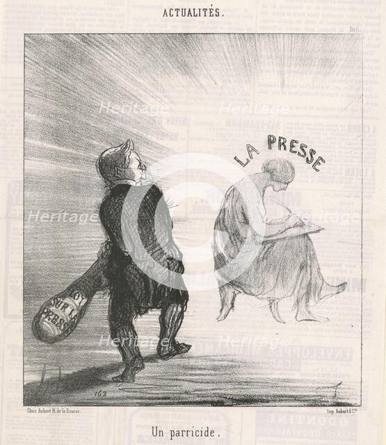 Un parricide, 19th century. Creator: Honore Daumier.