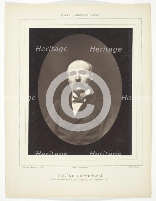Eugène Clémenceau, c. 1876. Creator: Etienne Carjat.