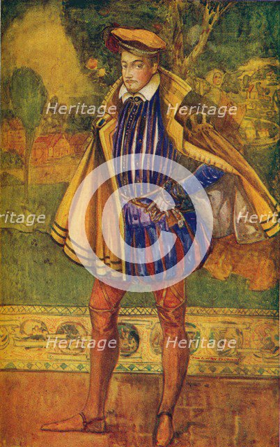 'A Man of the Time of Elizabeth', 1907. Artist: Dion Clayton Calthrop.