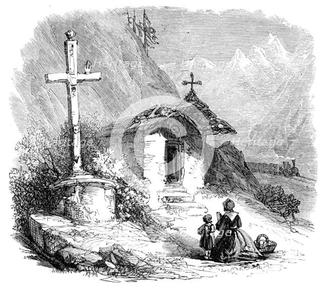 Mont Cenis Railway scenery: near Oulx, 1871. Creator: Unknown.