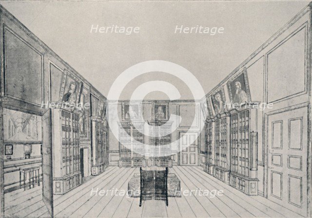 'View Looking Inwards of Samuel Pepys's Library in York Building', 1928. Artist: Unknown.