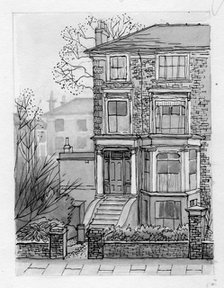 'The House across the Street', 1951. Creator: Shirley Markham.