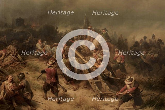 The siege of Breisach, 1638, 1861. Creator: Sell, Christian (1831-1883).