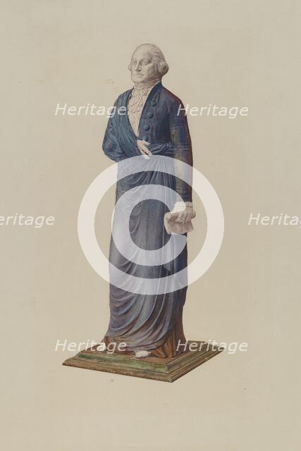 Garden Figure - George Washington, c. 1940. Creator: Zabelle Missirian.