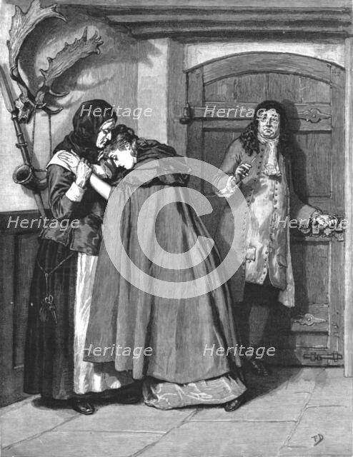 ''"Urith: A Tale of Dartmoor", By S. Baring Gould, M. A.; "My poor father, I cannot remain with him  Creator: Frank Dadd.