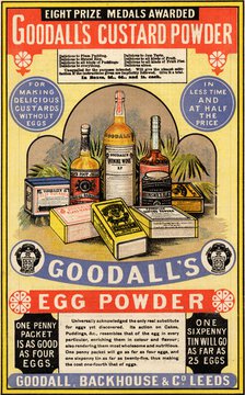 Goodall’s Custard & Egg Powder, 19th century. Artist: Unknown