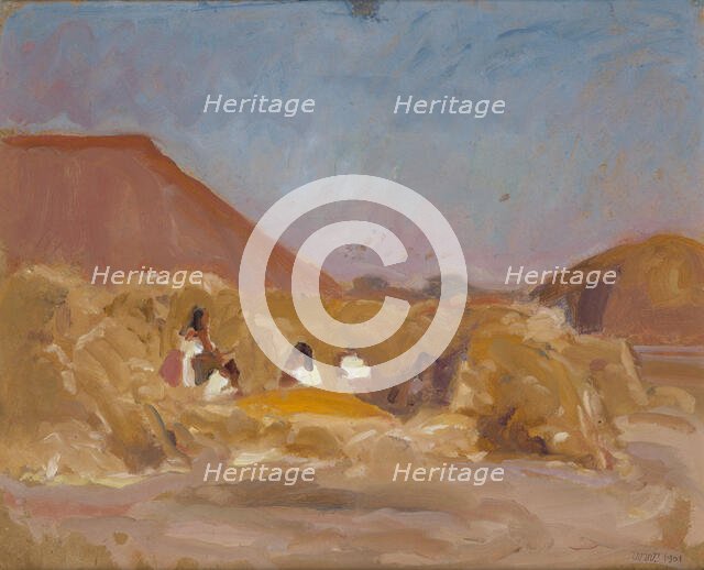 Gumno in Ukraine, 1901. Creator: Wojciech Weiss.