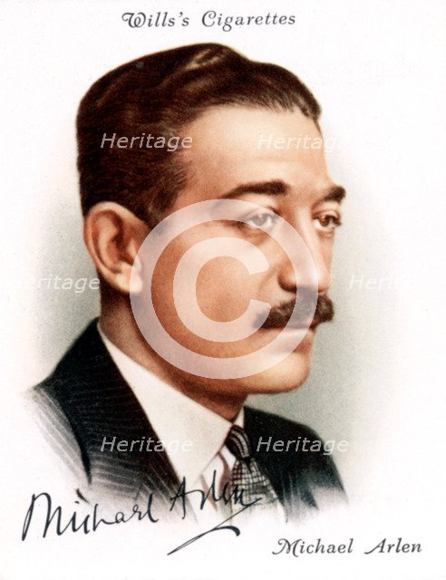 Michael Arlen (1895-1956), British writer and novelist of Armenian extraction, 1937. Artist: Unknown