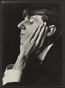 Portrait of  Aubrey Beardsley, negative 1894; print later. Creator: Frederick Henry Evans.