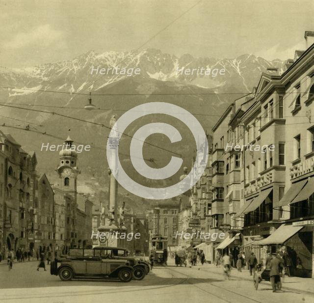 Maria-Theresien-Strasse, Innsbruck, Tyrol, Austria, c1935.  Creator: Unknown.