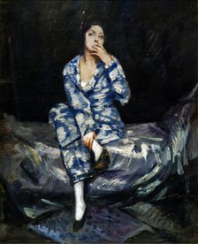 The Cigarette (Seated Woman), 1923. Creator: Selvatico, Lino (1872-1924).