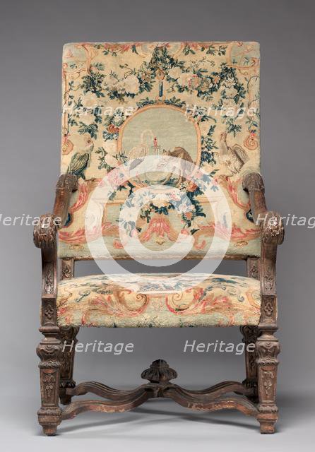 Chair, before 1717. Creator: Royal Savonnerie Manufactory, Chaillot Workshops (French, est. 1627).