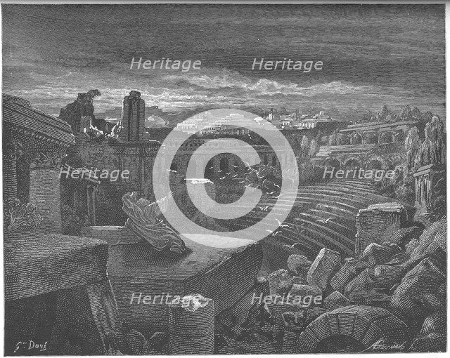 Isaiah's Vision of the Destruction of Babylon, 1897. Artist: Doré, Gustave (1832-1883)