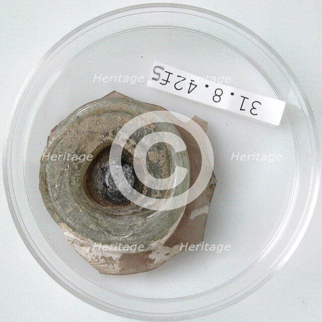 Bottle Base, Coptic, 4th century. Creator: Unknown.