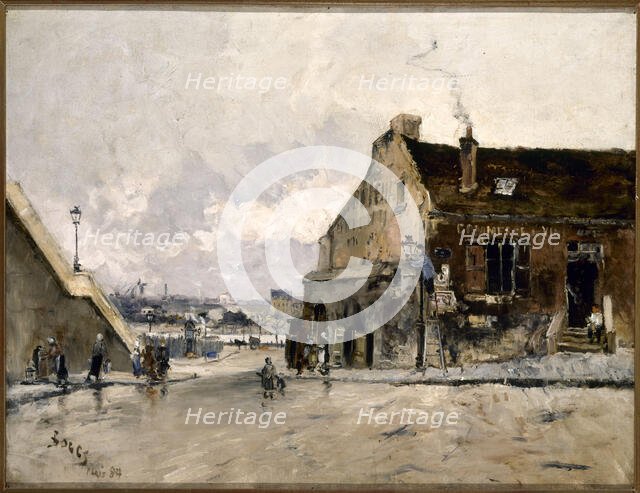 Rue Beethoven, in Passy, 1884. Creator: Frank Myers Boggs.