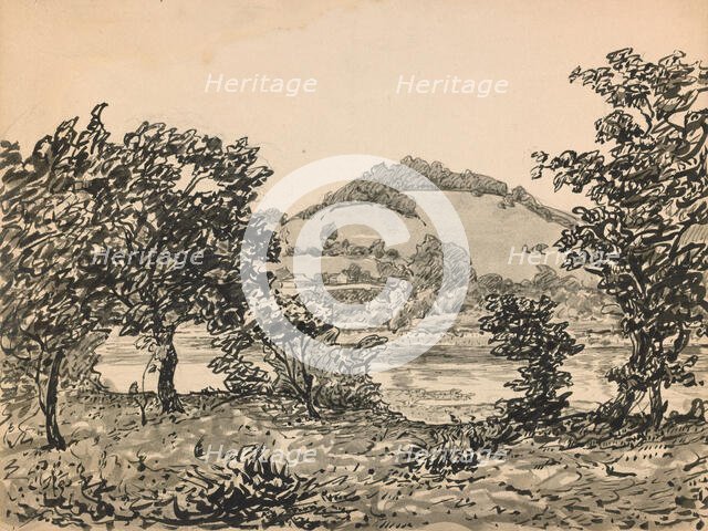 Butler's Hill, Brookville (recto), about 1900. Creator: John Ottis Adams.