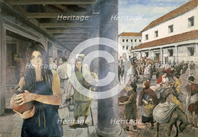 Wroxeter Roman City, c2nd century, (c1990-2010). Artist: Ivan Lapper.