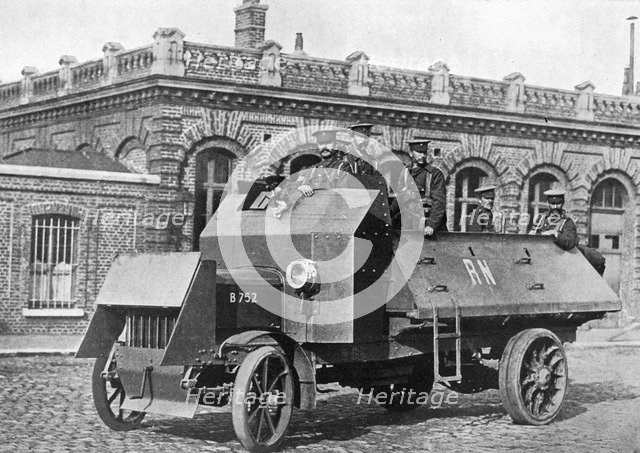 British armoured vehicle, First World War, 1914-1918, (c1920). Artist: Unknown