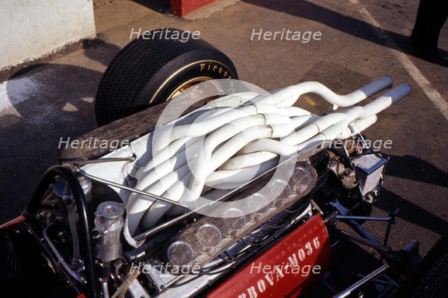 1967 Ferrari 312 Formula 1 engine. Creator: Unknown.