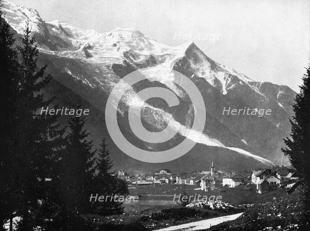 Mont Blanc from Switzerland, 1893.Artist: John L Stoddard