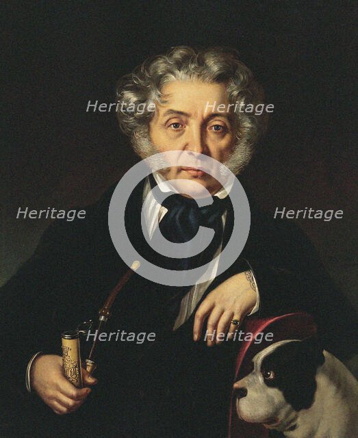 Portrait of Count Fyodor Ivanovich Tolstoy (1782-1846), known as the "American", 1846. Creator: Reichel, Karl (1788-1857).