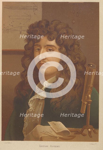Portrait of Christiaan Huygens (1629-1695), 1879. Creator: Martí Alsina, Ramón (1826-1894).