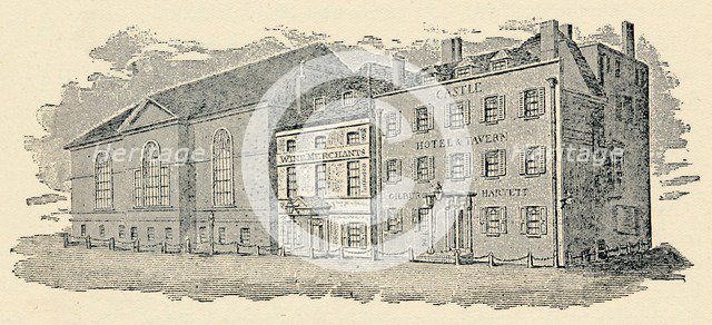 'The Castle Tavern, Brighton, 1814', (1939). Artist: Unknown.