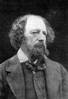 Alfred Tennyson, 1st Baron Tennyson, English poet, c1880. Artist: Unknown