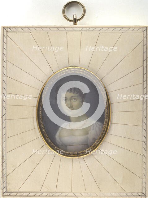 Portrait of a lady, 1800. Creator: JP.