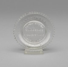 Cup plate, 1848/49. Creator: Sampson, Lindley & Co.