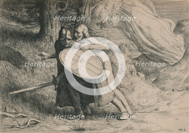 'The Valley of the Shadow of Death', c1916. Artist: William Strang.