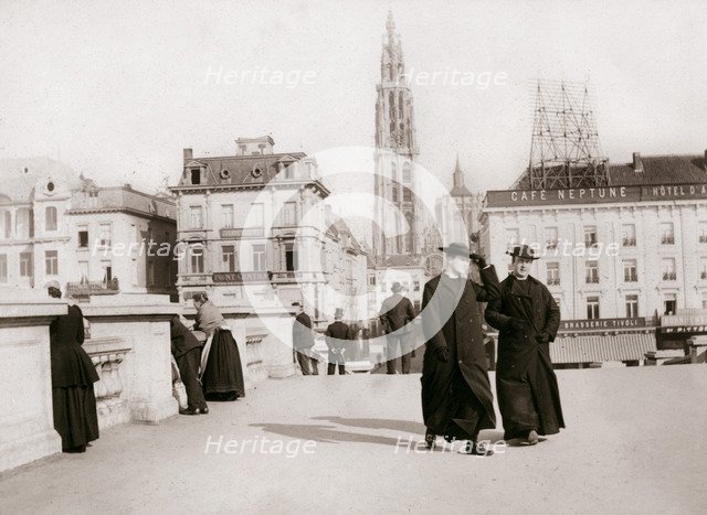 Priests, Antwerp, 1898.Artist: James Batkin