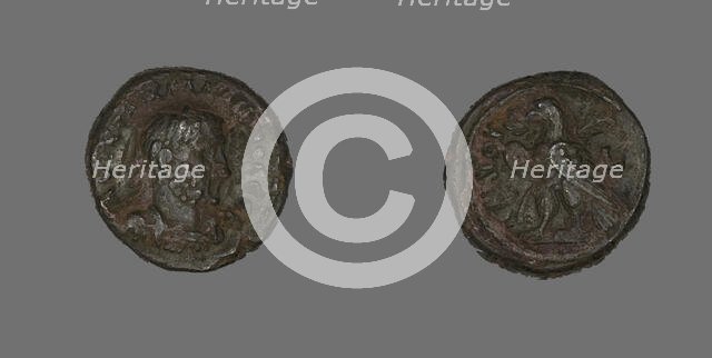 Tetradrachm (Coin) Portraying Emperor Gallienus, 253-268. Creator: Unknown.