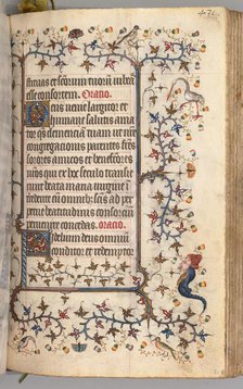 Hours of Charles the Noble, King of Navarre (1361-1425): fol. 210r, Text, c. 1405. Creator: Master of the Brussels Initials and Associates (French).