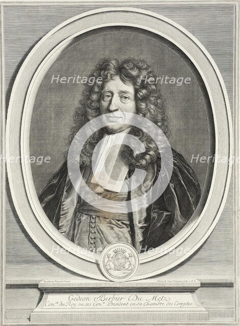 Gédéon Berbier du Metz, c1700. Creator: Gerard Edelinck.