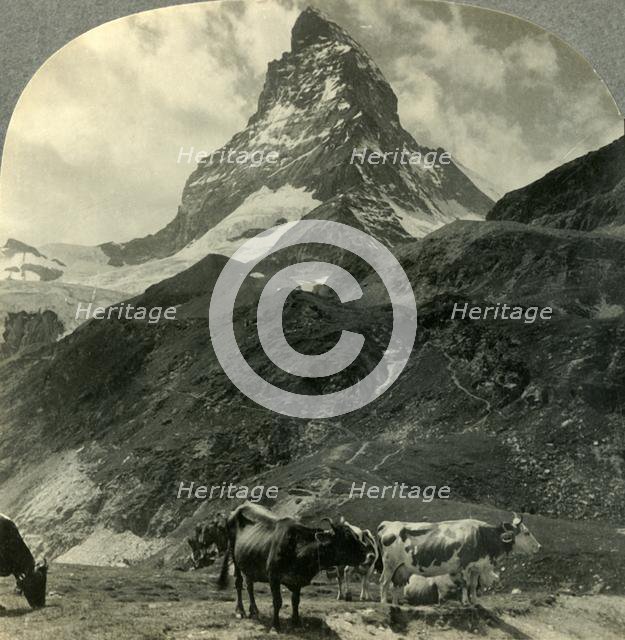 'The Majestic Pyramid of the Alps, the Matterhorn, Switzerland', c1930s. Creator: Unknown.