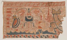 Painted Textile, c. A.D. 1000. Creator: Unknown.