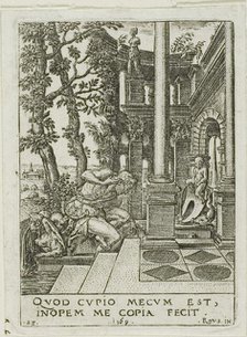 Narcissus, 1569. Creator: Etienne Delaune.