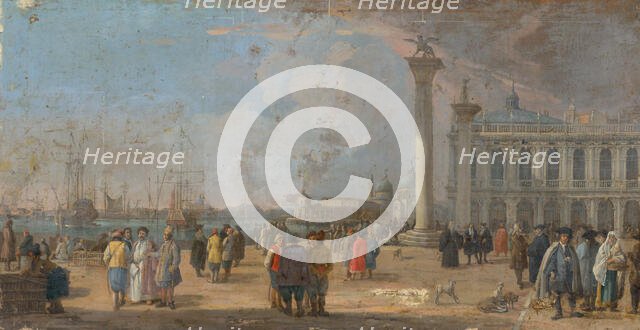 St Mark's Square in Venice, 1780-1800. Creator: Francesco Fidanza.