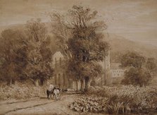 Valle Crucis Abbey, Llangollen [undated], c1830s. Creator: David Cox the Elder.