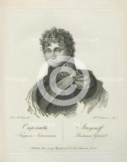 Portrait of Count Pavel Alexandrovich Stroganov (1774-1817), 1813.